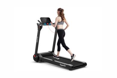Save over $700 on the SuperFit convenient foldable treadmill