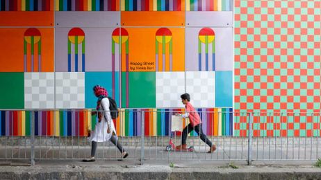 Eight examples of multicoloured paint installations that brighten up London