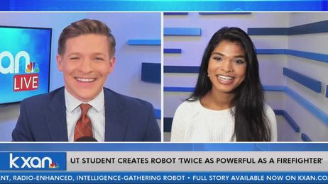 17-year-old UT student creates fire-resistant robot to assist firefighters