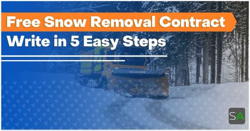 Free Snow Removal Contract: Write in 5 Easy Steps