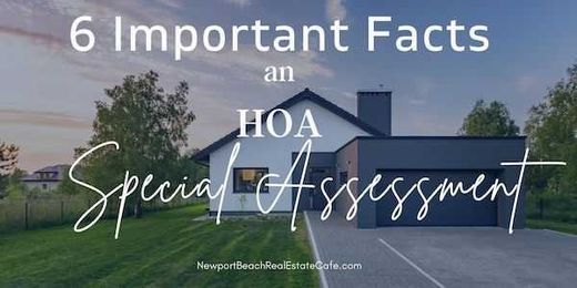 6 Important Facts About an HOA Special Assessment