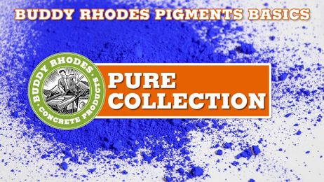 How to Pigment Concrete to Virtually Any Color: Buddy Rhodes Pure Pigments