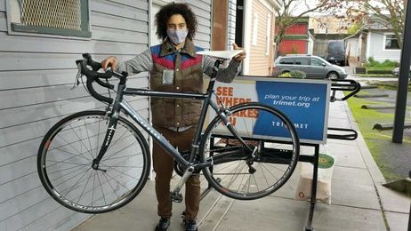 How to put your bike on a TriMet bus rack