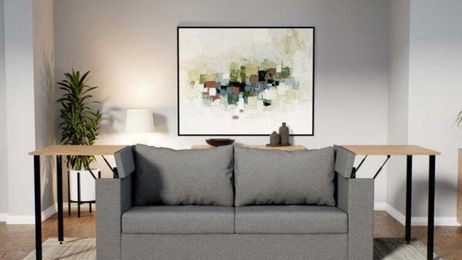 This Stylish ‘Working Sofa’ Transforms Into Two Separate Desks!