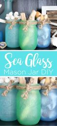 Crafts with glass jars, Easy mason jar crafts, Easy mason jar crafts diy