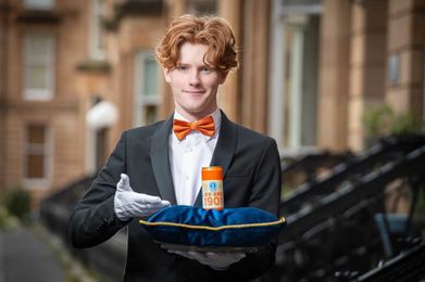 Irn-Bru shows can-do attitude with ginger ‘Bru-Butler’ service
