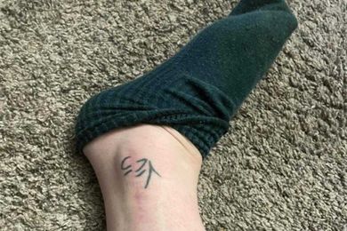 My favorite tattoo got mangled during ankle surgery