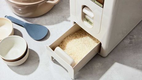 This Rice Dispenser Keeps Your Dry Goods Fresh (and Pest-Free)