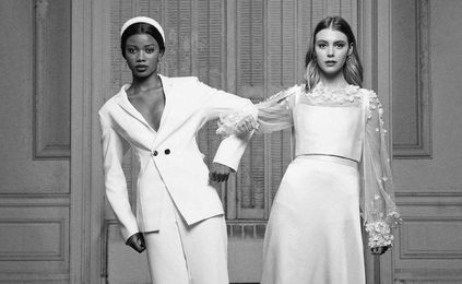 Couture Silhouettes & Unexpected Details Create an Alluring Bridal Look