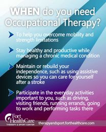 What is Occupational Therapy and when do you need it?