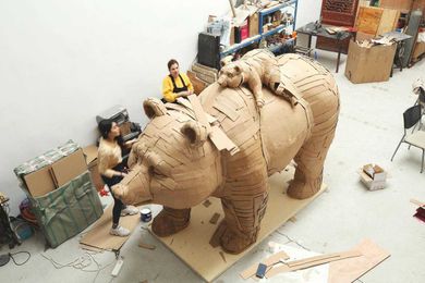 The Fantastic Cardboard Sculptures of Laurence Vallières