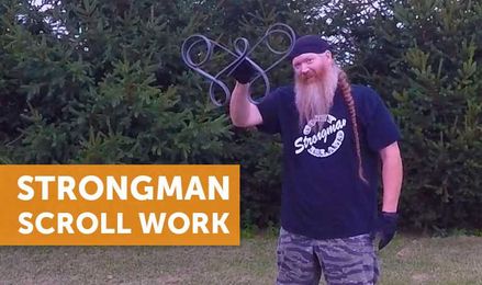 Scroll Work: Bending Steel Barehanded to Make Art