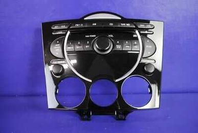 04-08 Mazda RX-8 RX8 Dash Radio Face Plate Control Panel Bezel Black OEM
